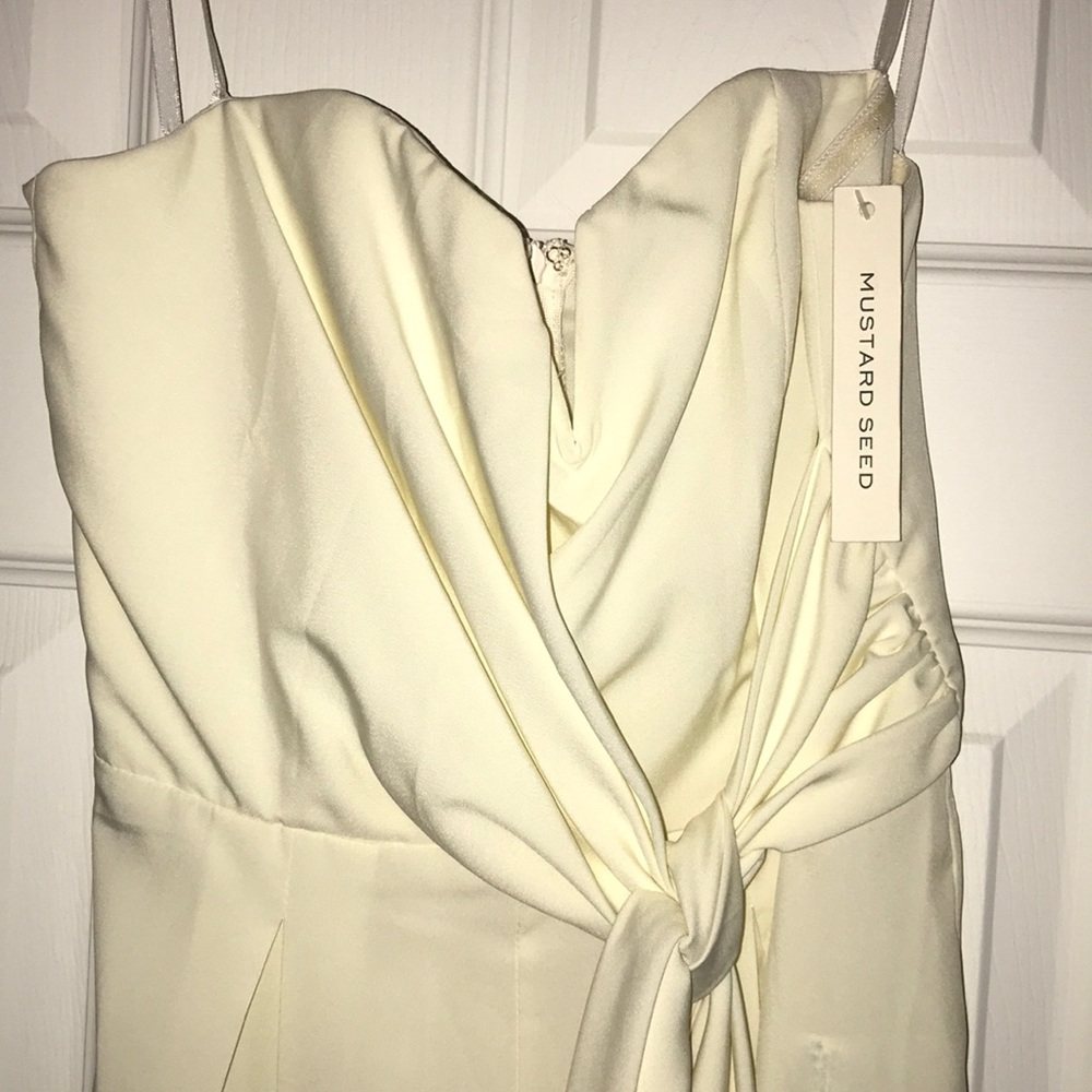 ivory ankle length jumpsuit